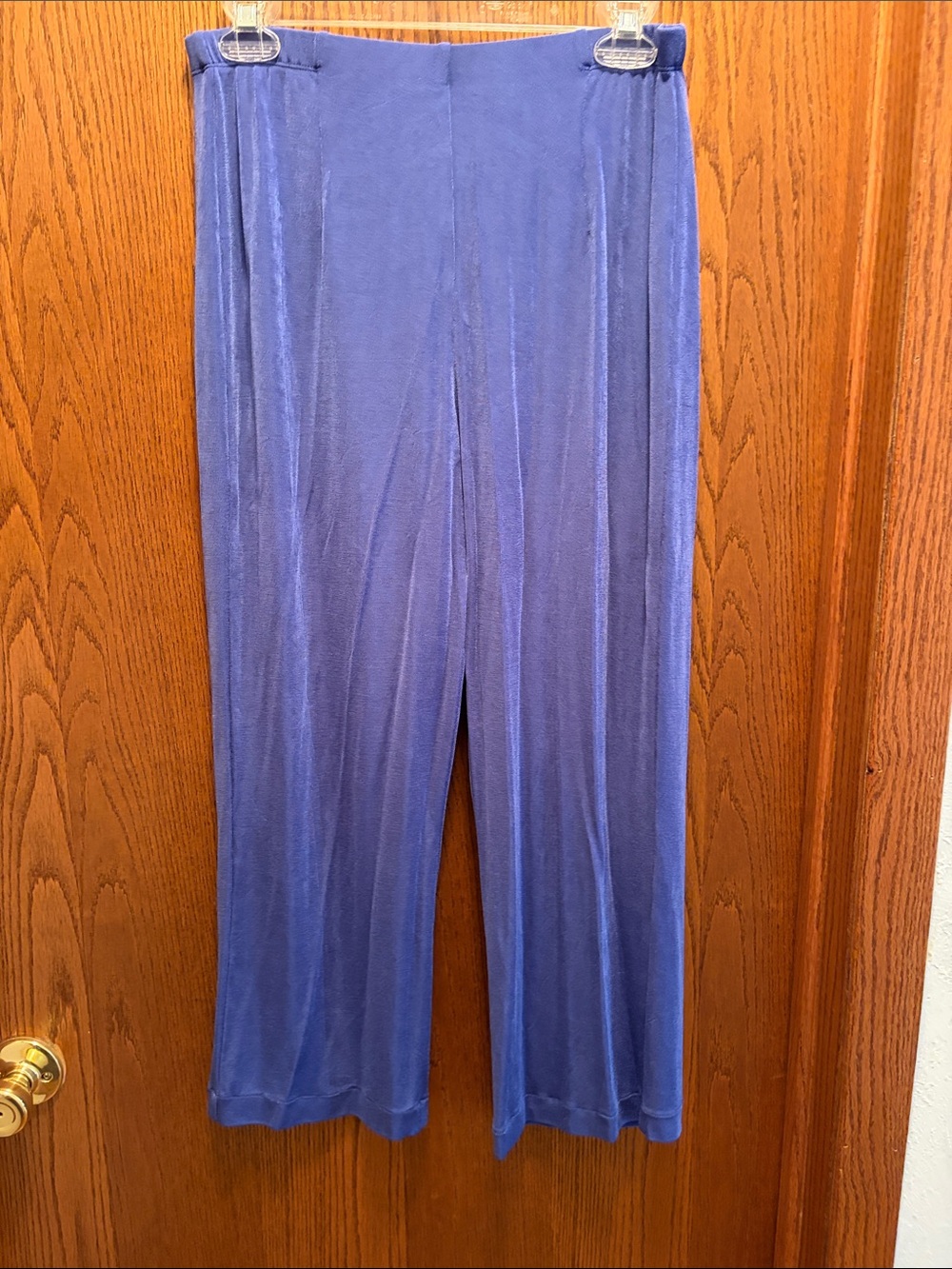 Chico's Wide-Leg Velvet Pants in Periwinkle